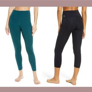 NWT Zella‎ [ XXS ] Studio Lite Crop Leggings in Green Moss